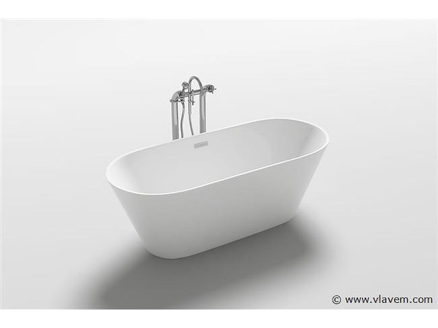 Vrijstaand bad wit - 170x80x60cm - incl. pop up drain & sifon - afbeelding 4 van  4