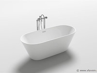 Vrijstaand bad wit - 170x80x60cm - incl. pop up drain & sifon - afbeelding 4 van  4