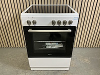 Vrijstaand inductie fornuis, pelgrim, pfi7160wit.