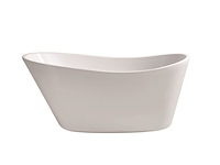 Vrijstaand ligbad 150x72 cm wb, trapeze 21.3685, wit