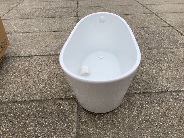 Vrijstaand ligbad 150x72 cm wb, trapeze 21.3685, wit - afbeelding 3 van  5