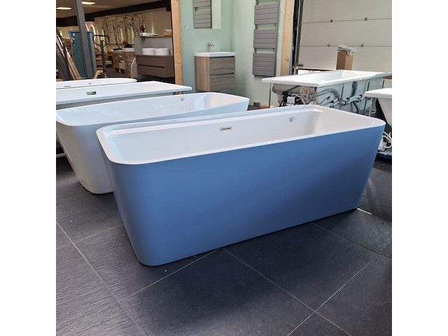 Vrijstaand ligbad allibert, kolora, baltic blauw - afbeelding 3 van  10