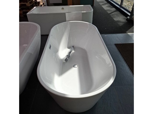 Vrijstaand ligbad blue label, joren, glans wit - afbeelding 5 van  8