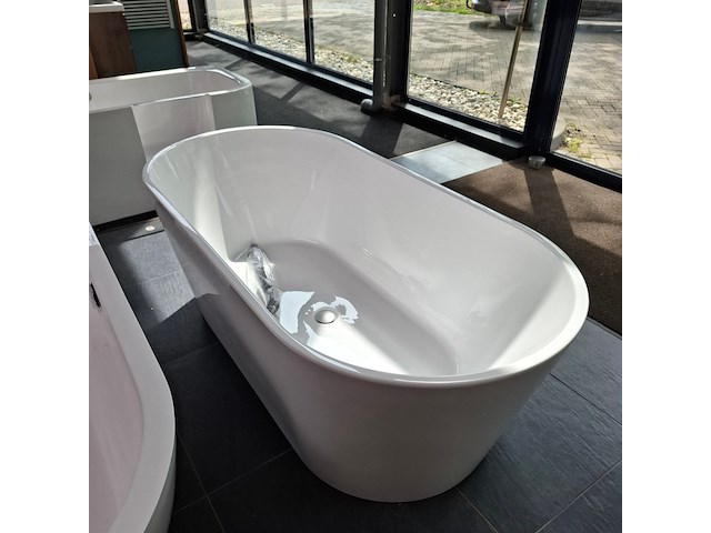 Vrijstaand ligbad blue label, joren, glans wit - afbeelding 6 van  8