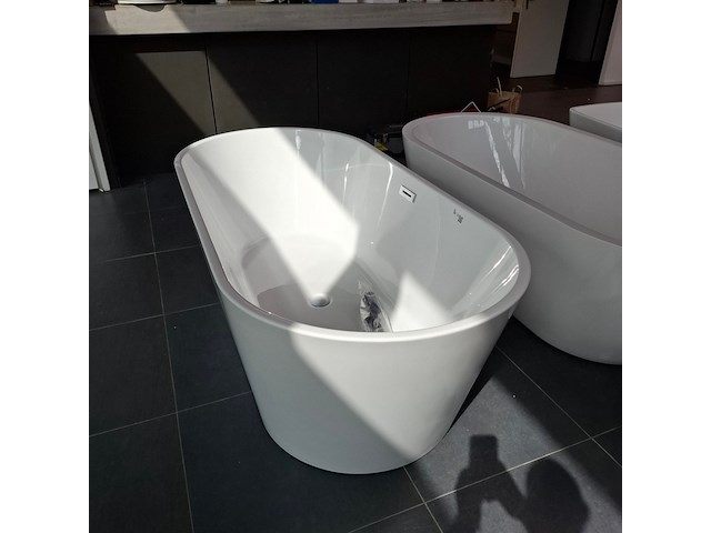 Vrijstaand ligbad blue label, joren, glans wit - afbeelding 7 van  8
