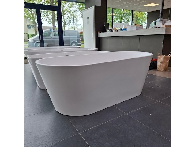 Vrijstaand ligbad blue label, joren, glans wit - afbeelding 1 van  10