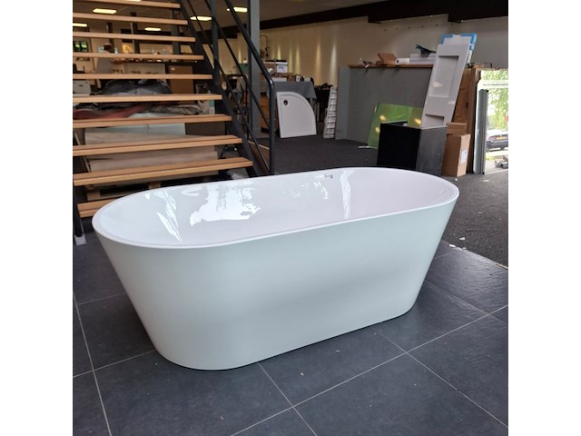 Vrijstaand ligbad blue label, joren, glans wit - afbeelding 5 van  10
