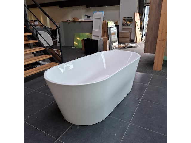 Vrijstaand ligbad blue label, joren, glans wit - afbeelding 6 van  10