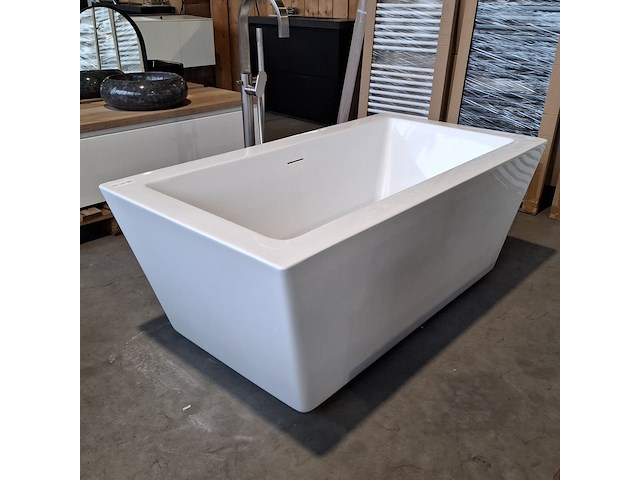 Vrijstaand ligbad, glans wit - ral 9016 - afbeelding 1 van  5