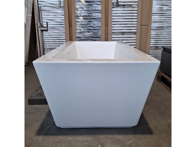 Vrijstaand ligbad, glans wit - ral 9016 - afbeelding 2 van  5