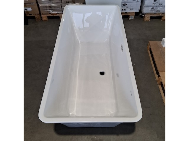 Vrijstaand ligbad, glans wit - afbeelding 4 van  5