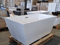 Vrijstaand ligbad, glans wit - afbeelding 1 van  5