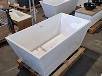 Vrijstaand ligbad, glans wit - afbeelding 2 van  5