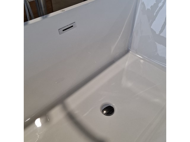 Vrijstaand ligbad, glans wit - afbeelding 4 van  5