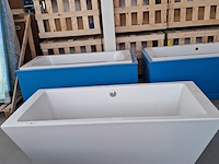 Vrijstaand ligbad glans wit - afbeelding 2 van  6