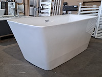 Vrijstaand ligbad, hoogglans wit - afbeelding 2 van  5