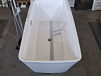 Vrijstaand ligbad, hoogglans wit - afbeelding 3 van  5