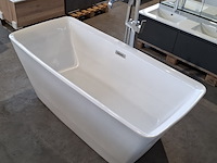 Vrijstaand ligbad, hoogglans wit - afbeelding 5 van  5