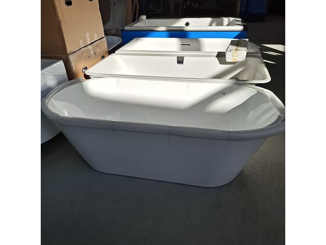 Vrijstaand ligbad korver, wit - afbeelding 2 van  8