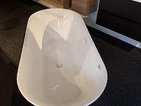 Vrijstaand ligbad, sanisupply, glans wit - afbeelding 7 van  7