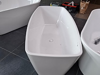 Vrijstaand ligbad xenz, moniek, wit - afbeelding 4 van  8