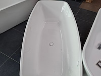 Vrijstaand ligbad xenz, moniek, wit - afbeelding 5 van  8