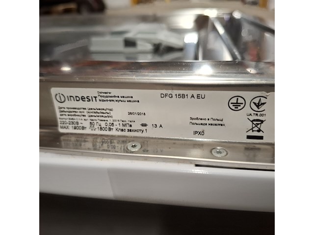 Vrijstaand vaatwasser, indesit, dfg 15b1 a - afbeelding 2 van  11