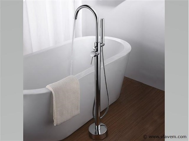 Vrijstaande badkraan - chrome - afbeelding 3 van  7