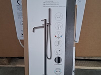 Vrijstaande badmengkraan, allibert, avery, gun metal - afbeelding 1 van  4