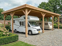 Vrijstaande camper/caravan-overkapping - 660x960x395 cm - afbeelding 1 van  5
