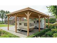 Vrijstaande camper/caravan-overkapping - 660x960x395 cm - afbeelding 2 van  3