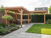 Vrijstaande hoekoverkapping 1000x800x257cm - afbeelding 7 van  12