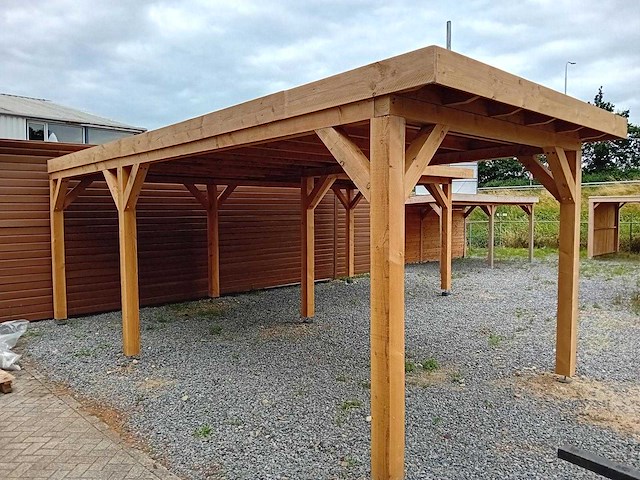 Vrijstaande hoekoverkapping 700x600x257cm - afbeelding 2 van  2