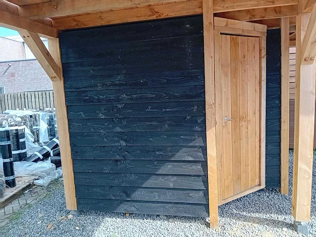 Vrijstaande hoekoverkapping met berging 1000x800x257cm - afbeelding 14 van  14