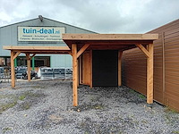 Vrijstaande hoekoverkapping met berging 600x600x257cm - afbeelding 11 van  14