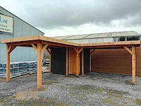 Vrijstaande hoekoverkapping met berging 600x600x257cm - afbeelding 8 van  13
