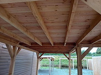 Vrijstaande hoekoverkapping met berging 900x600x257cm - afbeelding 11 van  14