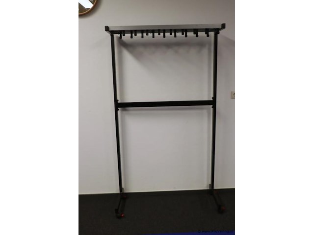 Vrijstaande kapstok met hoedenplank - afbeelding 1 van  3