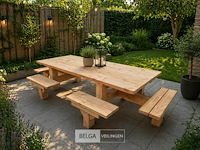 Vrijstaande picknicktafel 12 persoons
