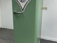 Vrijstaande retro koelkast met vriesvak etna, rbt1154gro, wit met groen - afbeelding 2 van  6