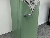 Vrijstaande retro koelkast met vriesvak etna, rbt1154gro, wit met groen - afbeelding 3 van  6