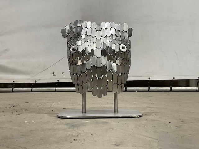 Vrouw buste in inox - afbeelding 1 van  2