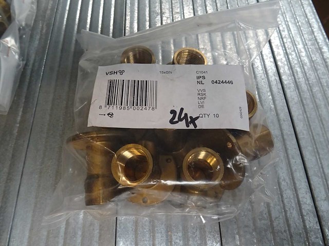 Vsh - 15xg1/2 - muurplaat (24x) - afbeelding 2 van  2