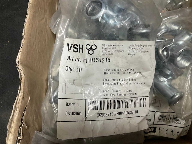 Vsh perskoppeling p11015215 cv-installatiemateriaal (70x) - afbeelding 2 van  2