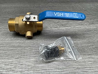 Vsh waterkogelkraan met aftap vlakdichtend - afbeelding 4 van  5