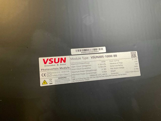 Vsun vsun405-108m-bb zonnepaneel (10x) - afbeelding 3 van  3