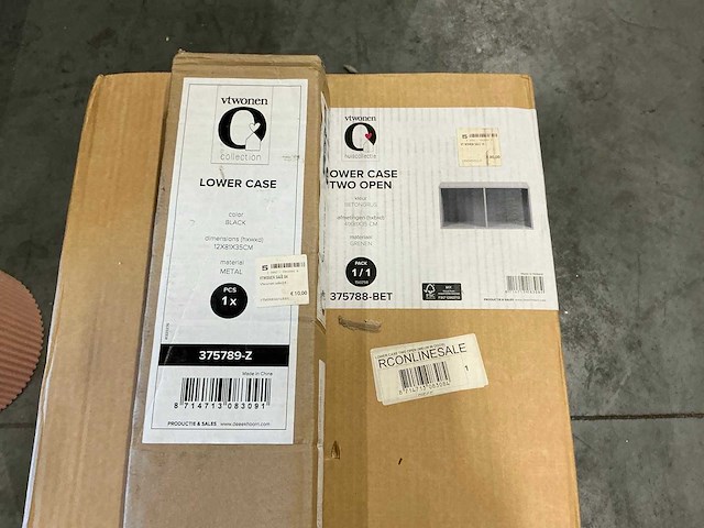 Vt wonen lower case two open h41xb81xd35cm (2x) - afbeelding 4 van  5
