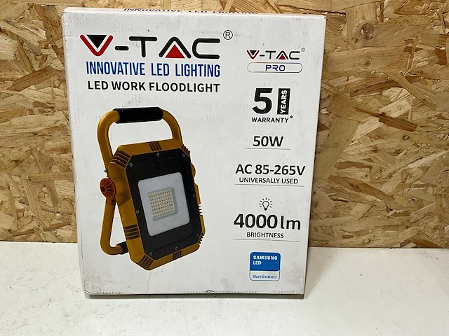 Vtac bouwlamp led (4x) - afbeelding 1 van  4