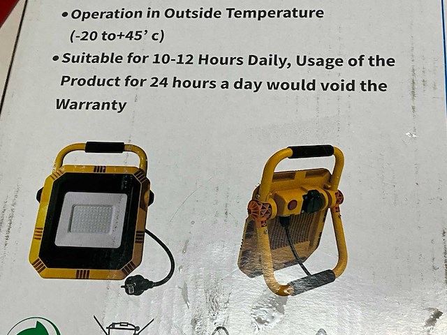 Vtac bouwlamp led (4x) - afbeelding 4 van  4