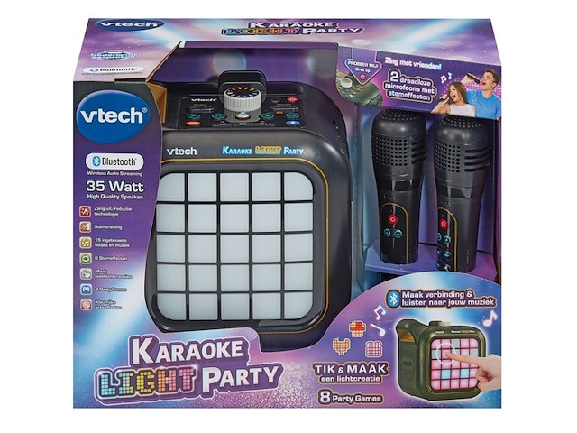 Vtech karaoke light party karaokeset zwart - afbeelding 3 van  5